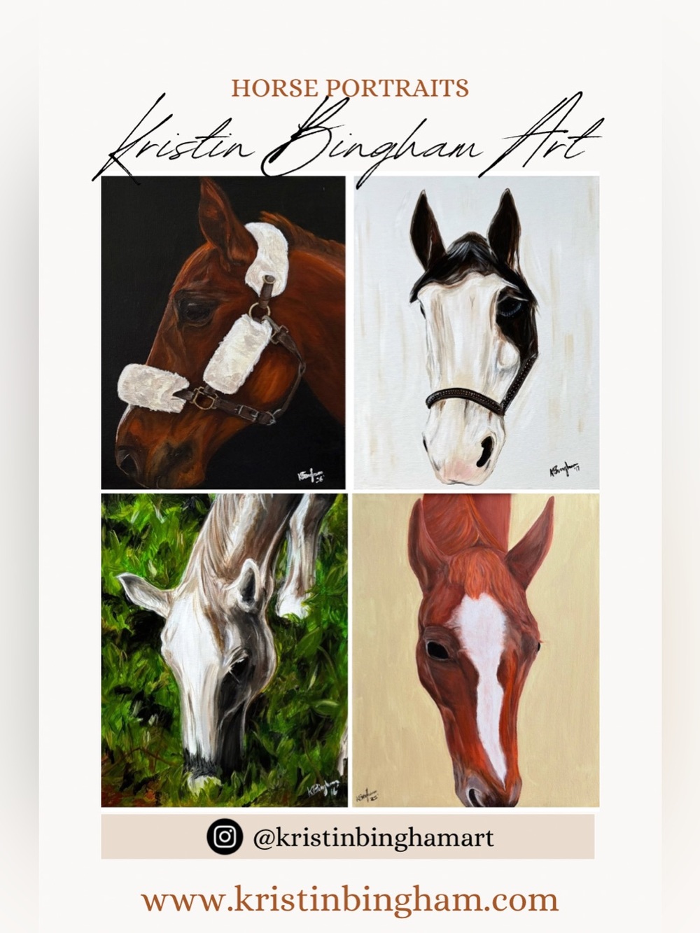 Equine Portraits - Kristin Bingham Art
